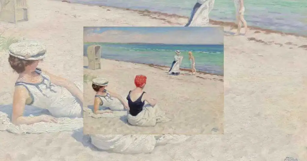 "On the Beach" di Paul Fischer la gioia della spiaggia
