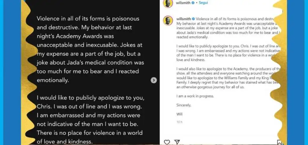 Perché Will Smith ha fatto bene a scusarsi con Chris Rock