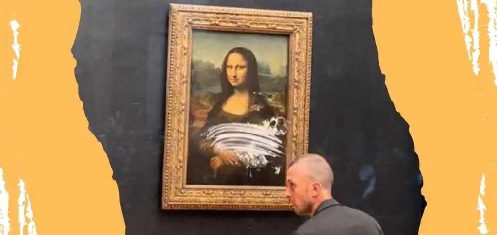 Louvre, visitatore lancia una torta contro la Gioconda