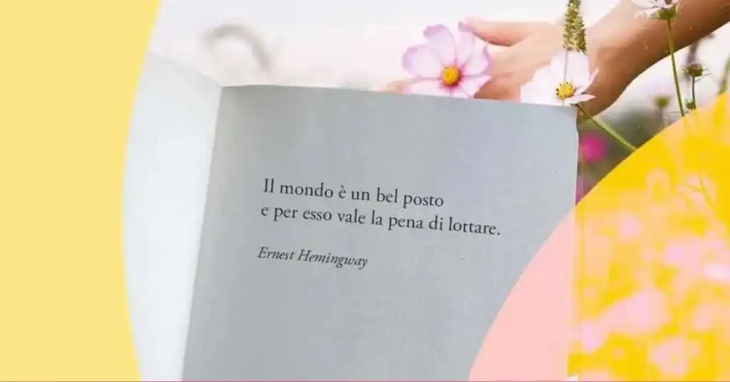 Una frase di Ernest Hemingway sul non arrendersi alle difficoltà