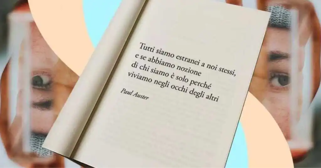 Una frase di Paul Auster sull'importanza di incrociare lo sguardo degli altri