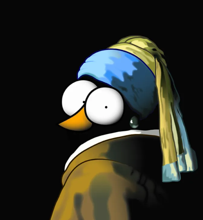 arte pinguina 4 gus e waldo