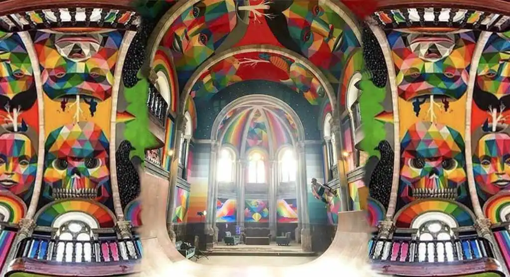La chiesa sconsacrata piena di murales è il paradiso degli skaters
