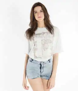cover originale black white t shirt donna oversize beauty beast