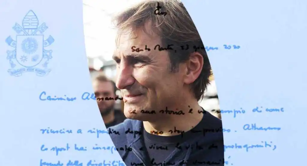 La lettera di Papa Francesco ad Alex Zanardi, "Esempio di ripartenza, prego per te"