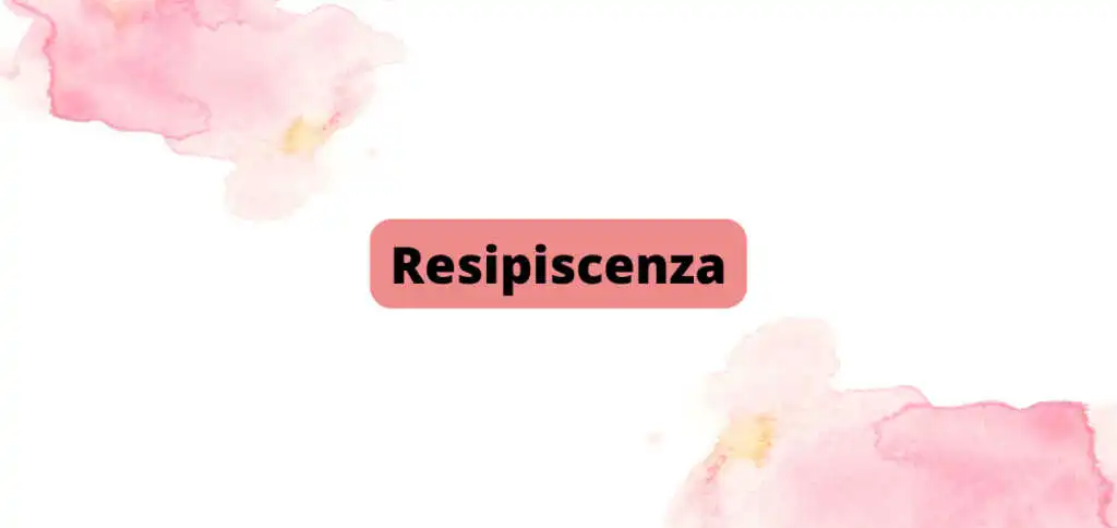 resipiscenza