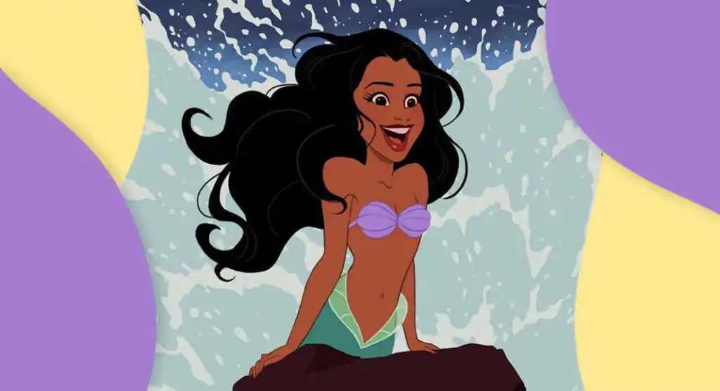 sirenetta disney nera halle bailey