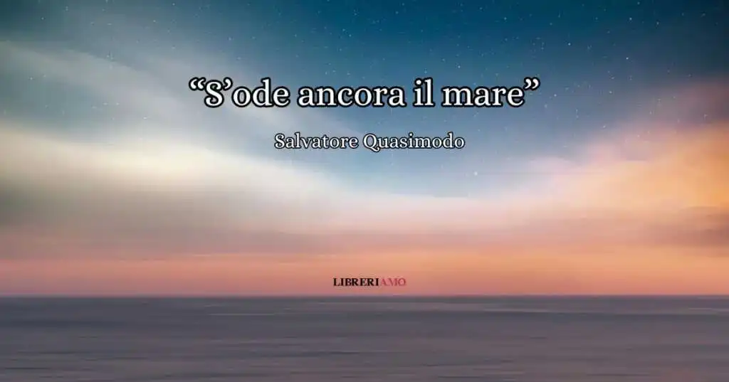 s'ode ancora il mare
