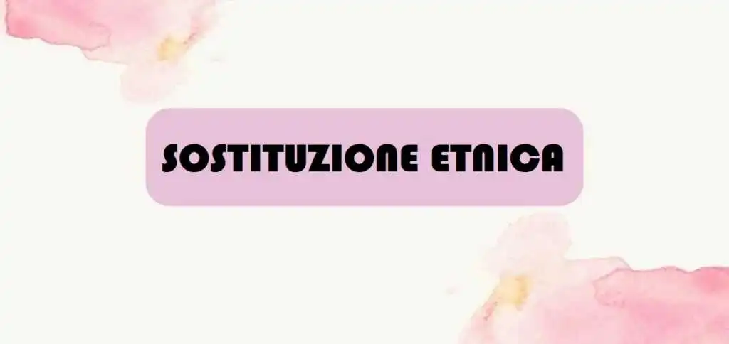 Cos'è la "sostituzione etnica", origine e significato