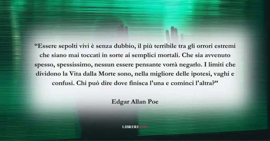 Una frase di Edgar Allan Poe sulla paura e l'angoscia