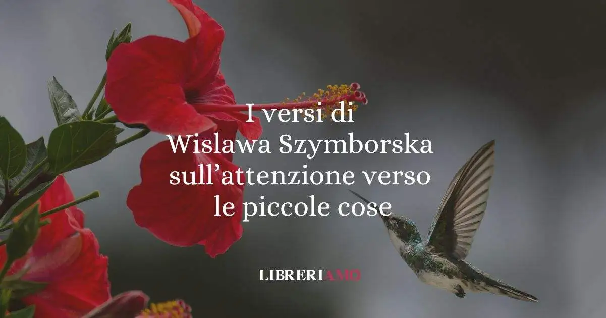 I versi di Wislawa Szymborska sull'attenzione verso le piccole cose