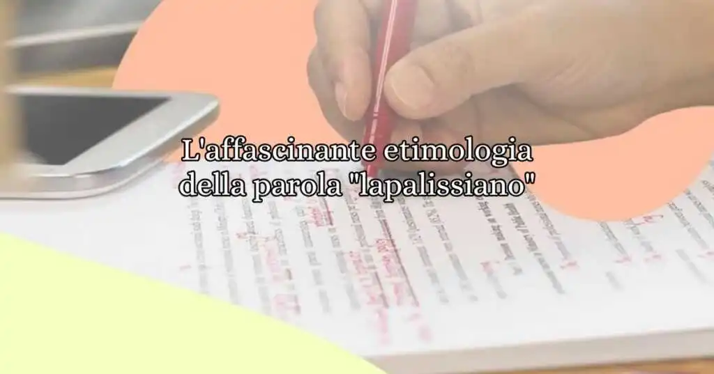 L'affascinante etimologia della parola lapalissiano