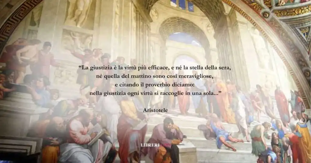 Una frase del filosofo Aristotele sul valore della giustizia