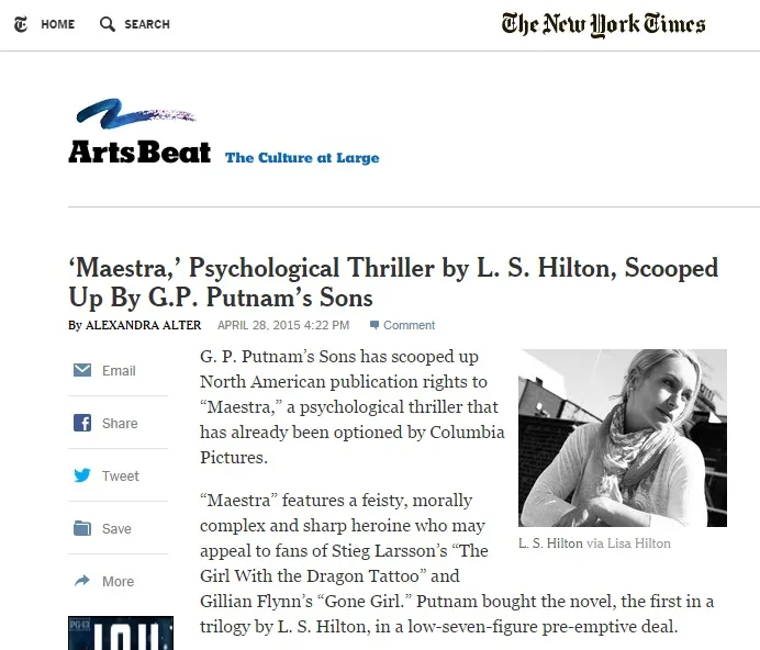 Articolo New York Times