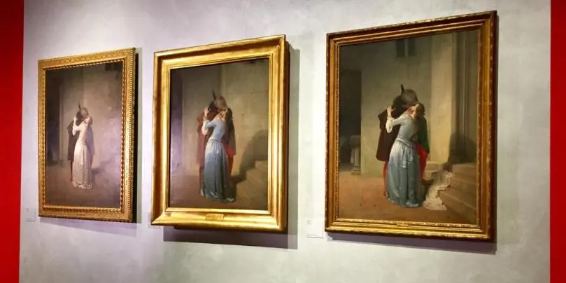 ''Hayez'', in mostra a Milano le tre versioni del "Bacio"