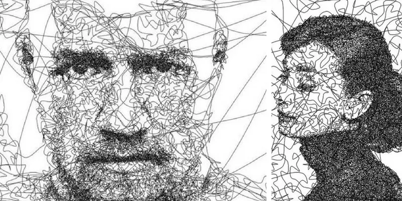 Piccoli ritratti disegnati da un robot