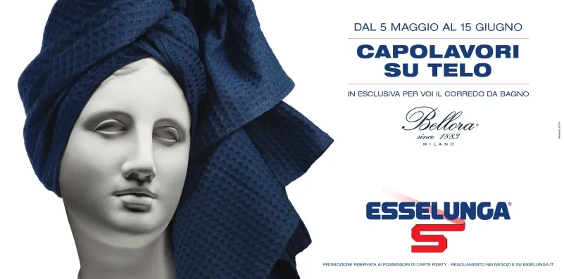 Capolavori su telo, Esselunga sceglie opere d'arte per presentare la collezione Bellora