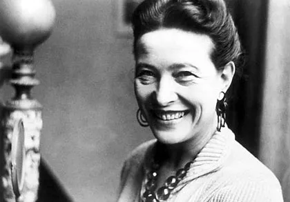011265-000 AUF ARTE AM 10/03/99 UM 23.15 UHR SIMONE DE BEAUVOIR NDR Foto nur s/w