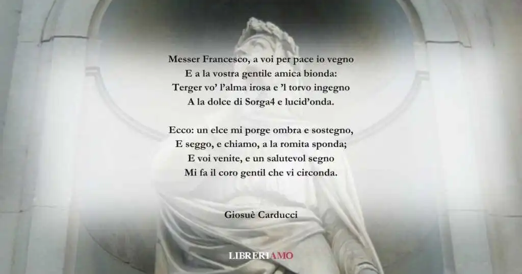 I versi di Giosuè Carducci dedicati a Francesco Petrarca
