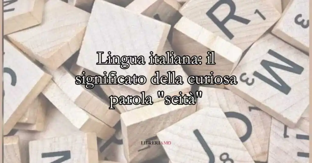 Lingua italiana il significato della curiosa parola seità