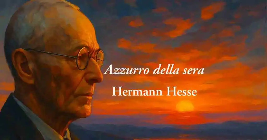 Azzurro della sera (1899) di Hermann Hesse, poesia sul valore di amare