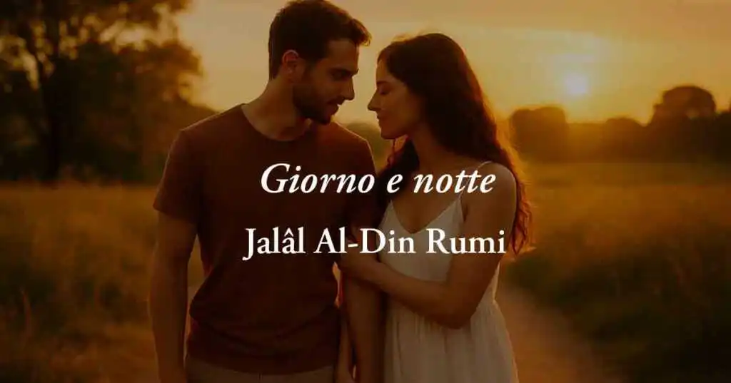 Giorno e notte di Rumi, poesia che insegna la devozione assoluta dell’amore