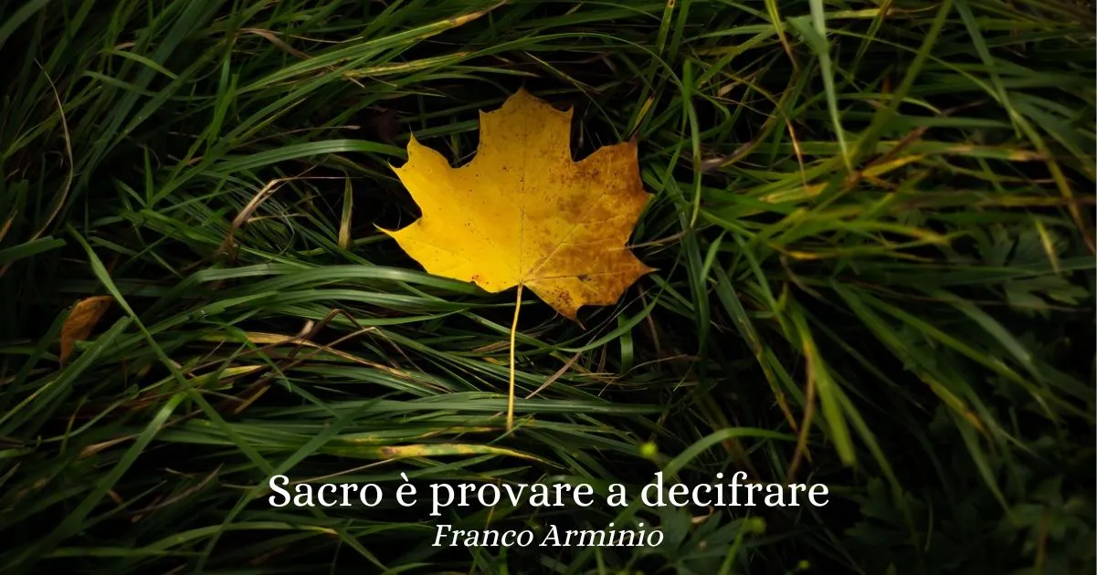 “Sacro è provare a decifrare” (2023), la poesia di Franco Arminio sul mistero della vita