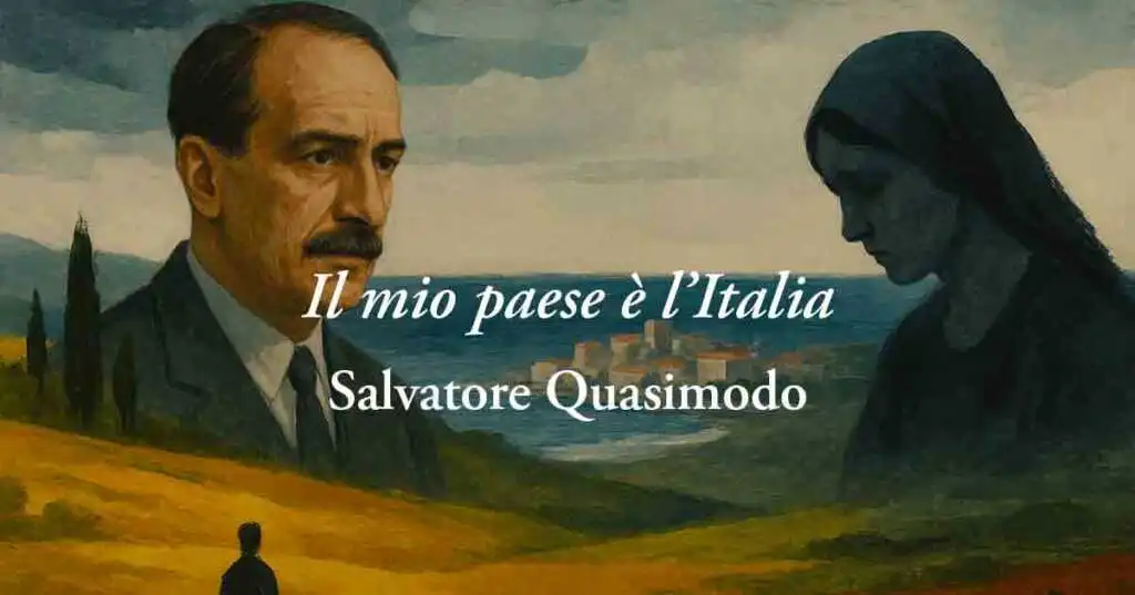Il mio paese è l'Italia (1949) di Salvatore Quasimodo, poesia sul valore della memoria