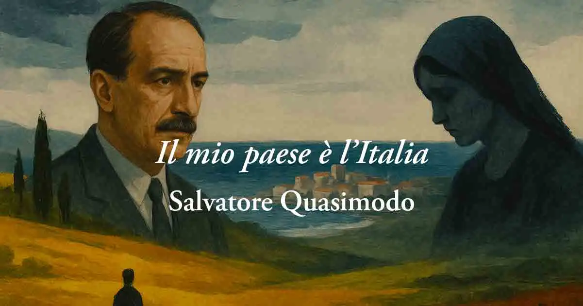 Il mio paese è l'Italia (1949) di Salvatore Quasimodo, poesia sul valore della memoria