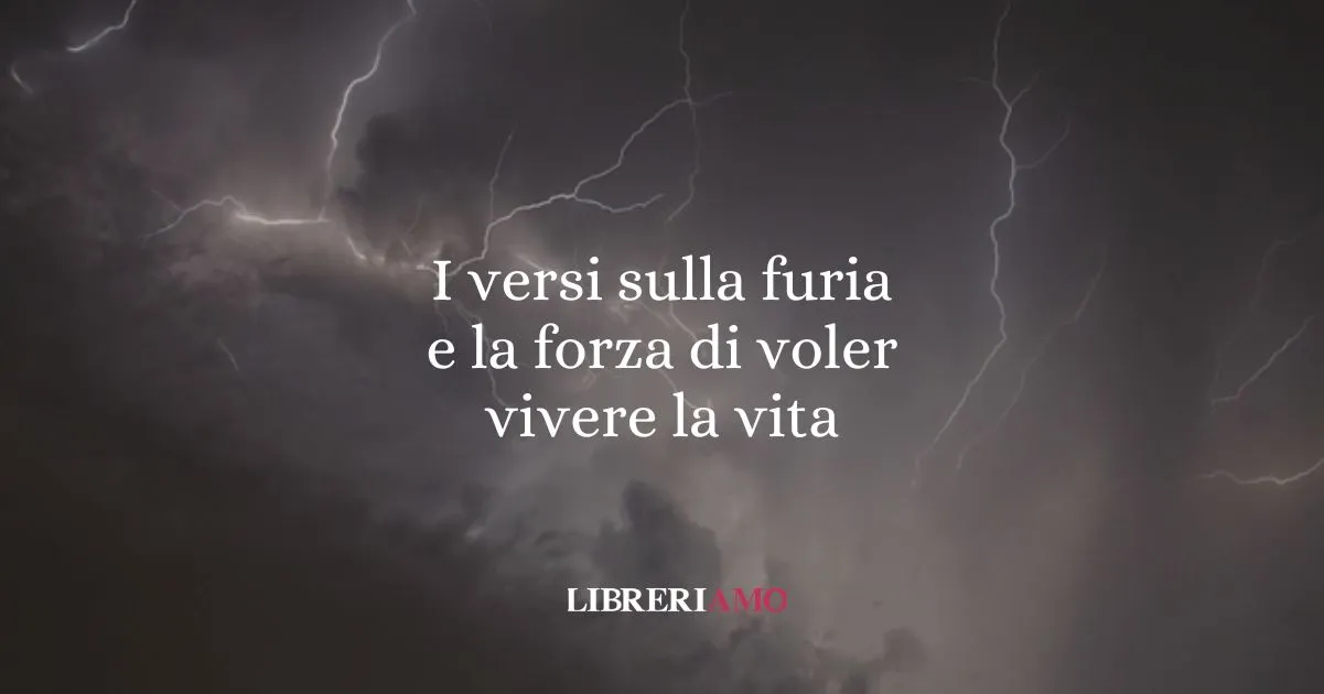 I versi sulla furia e la forza di voler vivere la vita