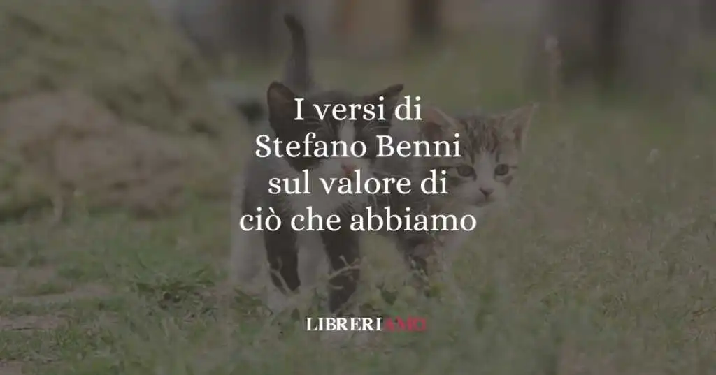 I versi di Stefano Benni sul valore di ciò che abbiamo